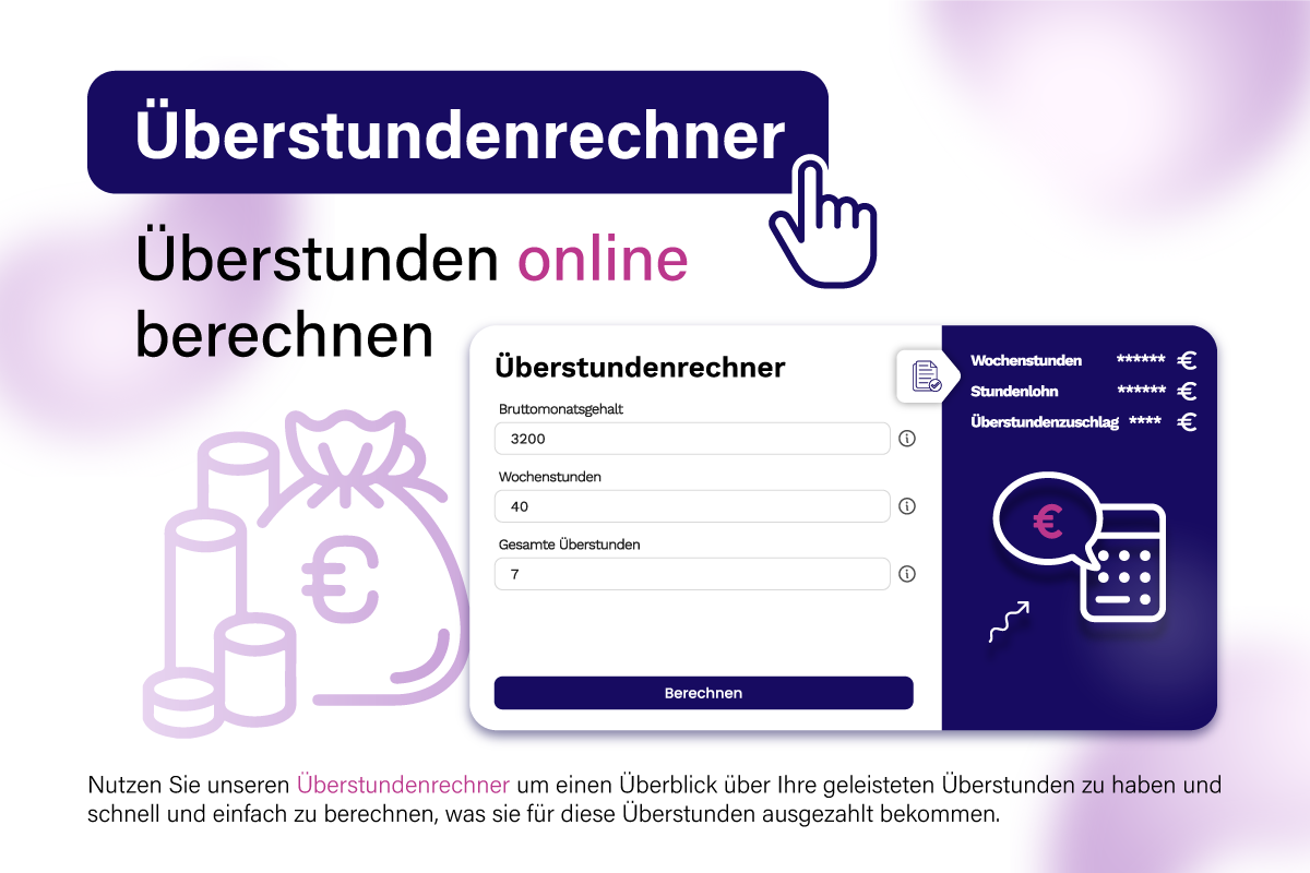 Überstundenrechner: Überstunden online berechnen