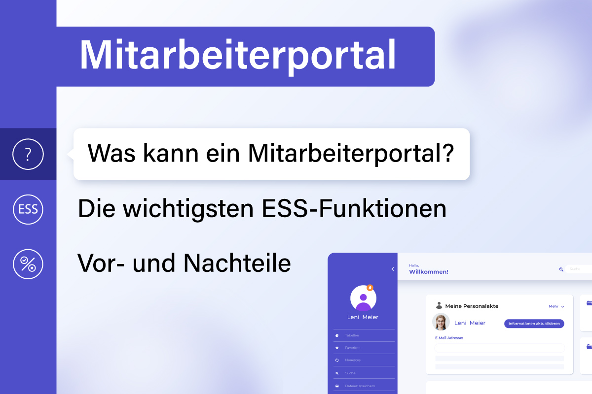 Mitarbeiterportal: Einführung, ESS-Funktionen, Vor- und Nachteile